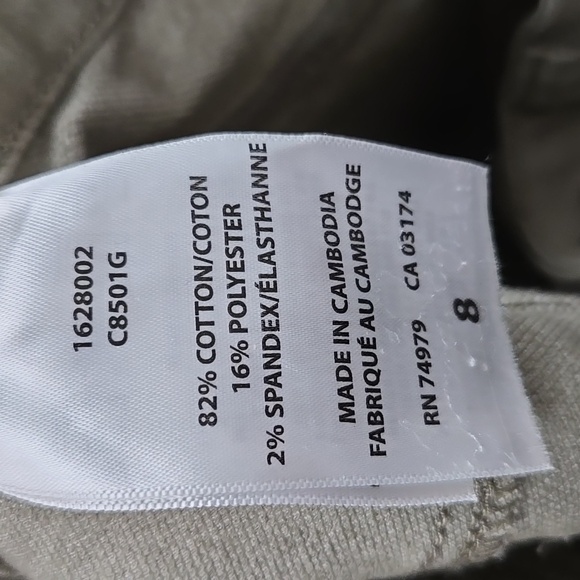 Parasuco Size 8 Stone Grey Mid Rise Classic Fit Denim Shorts - Picture 6 of 9